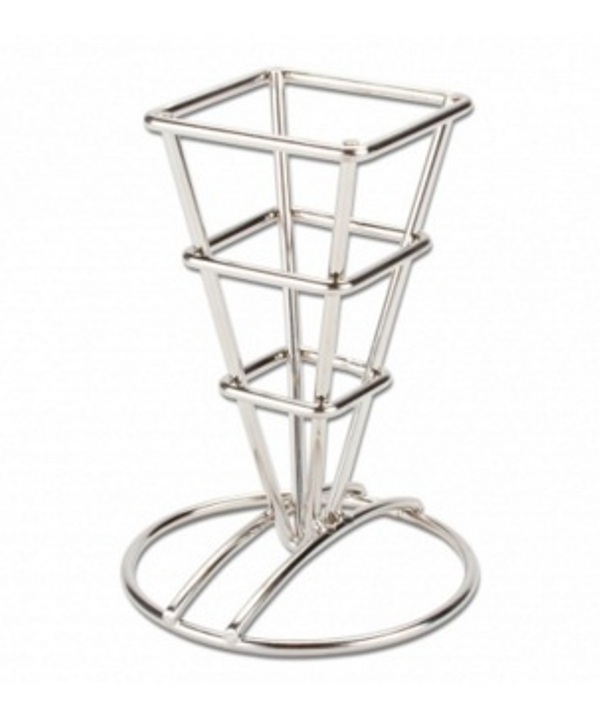 Корзинка проволочная для подачи конусная нержавеющая сталь 64х64мм h127мм