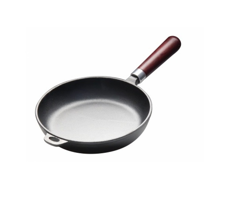 Сковорода чугунная d300мм с деревянной ручкой