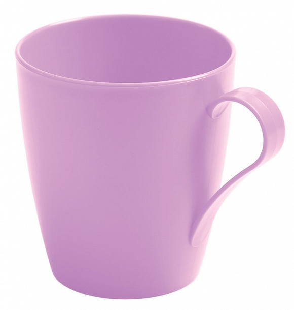 Кружка пластиковая 0,35л с ручкой