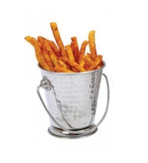 Емкость для закусок "Ведро" сталь чеканная d90мм h90мм