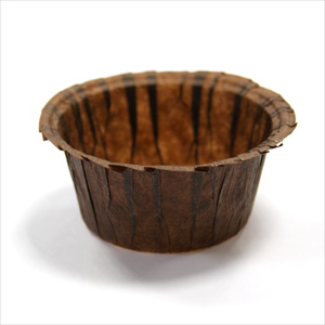 Форма бумажная "Маффин" коричневая d50мм h35мм (упаковка 250шт.)