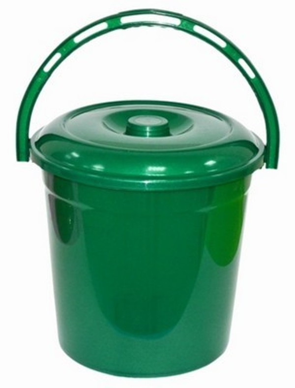 Ведро пластиковое 10л с крышкой