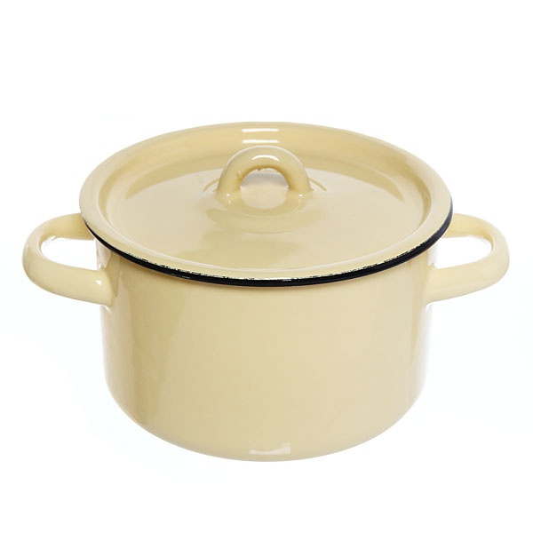 Кастрюля эмалированная 1,5л с крышкой