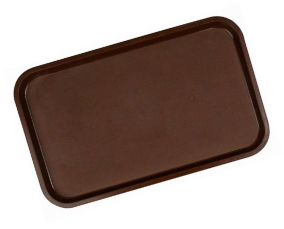 Поднос пластиковый 530х330мм GN 1/1  темно-коричневый