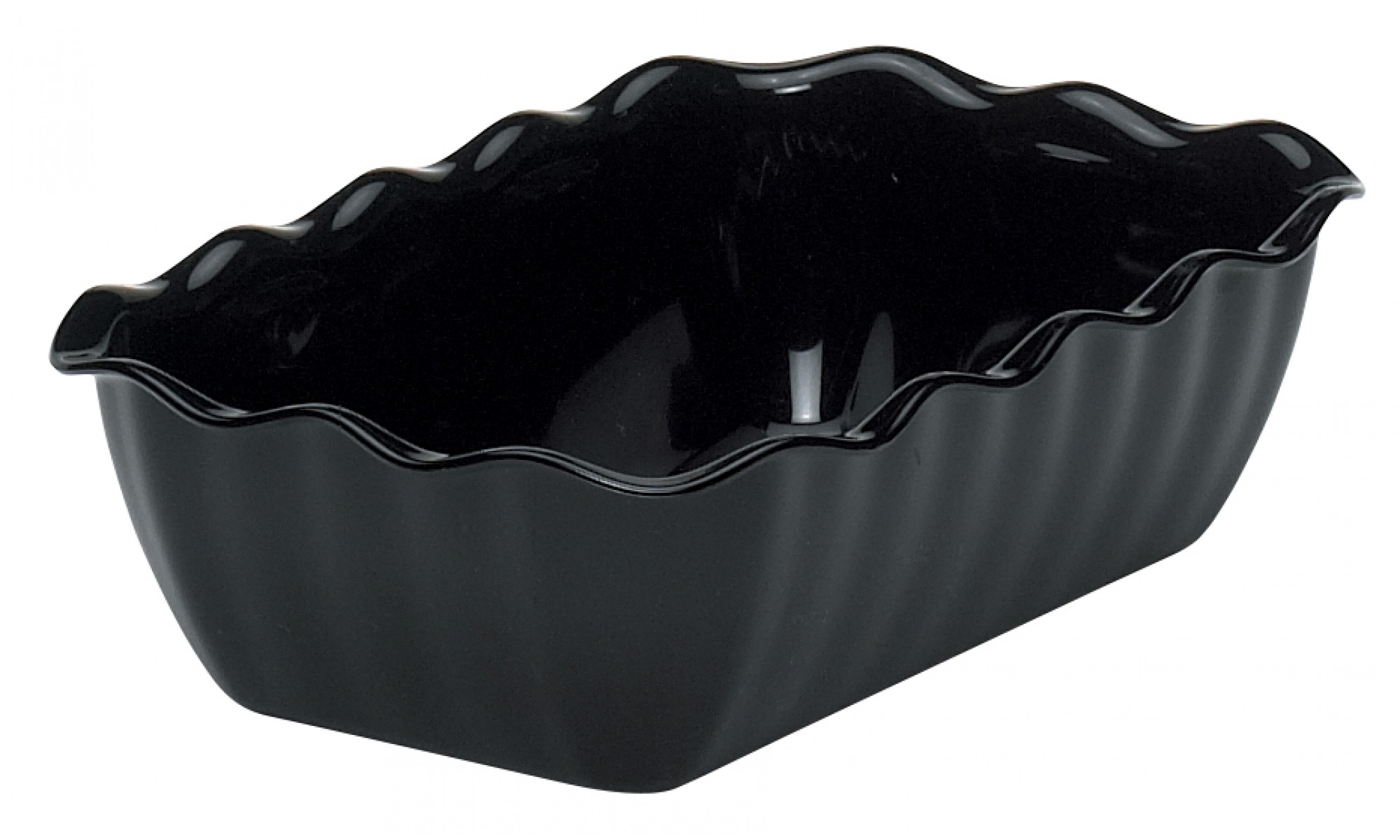 Салатник поликарбонат черный 2л 263х173х82мм