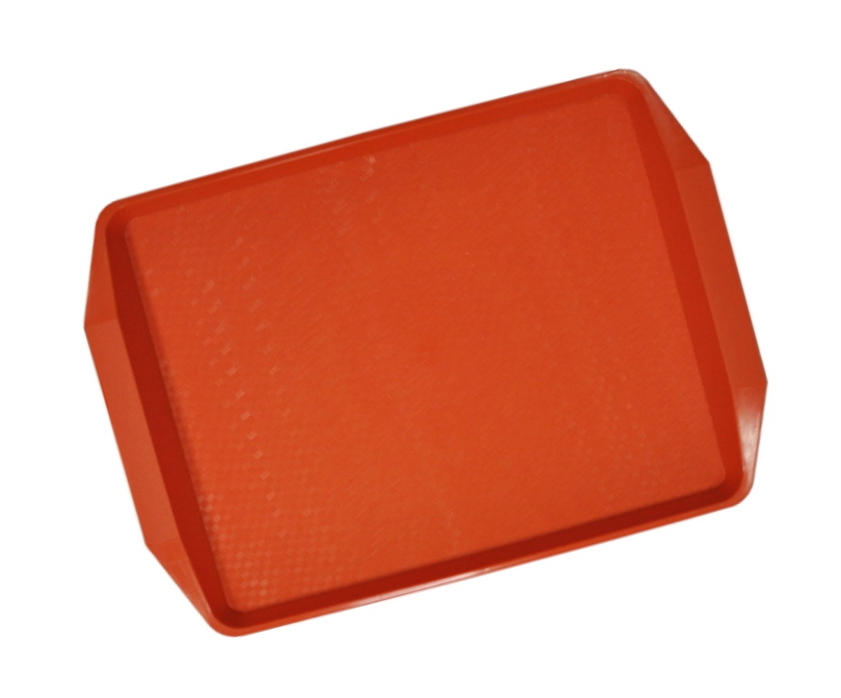 Поднос пластиковый 420х300мм оранжевый