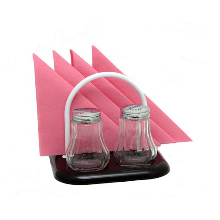 Набор для специй 2 предмета + салфетница стекло/нержавеющая сталь/пластик