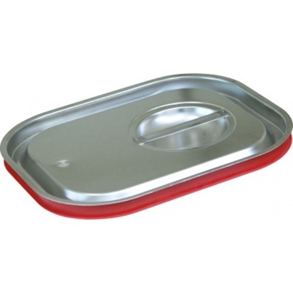 Крышка к гастроемкости 1/2 с уплотнителем 0,8мм нерж. сталь