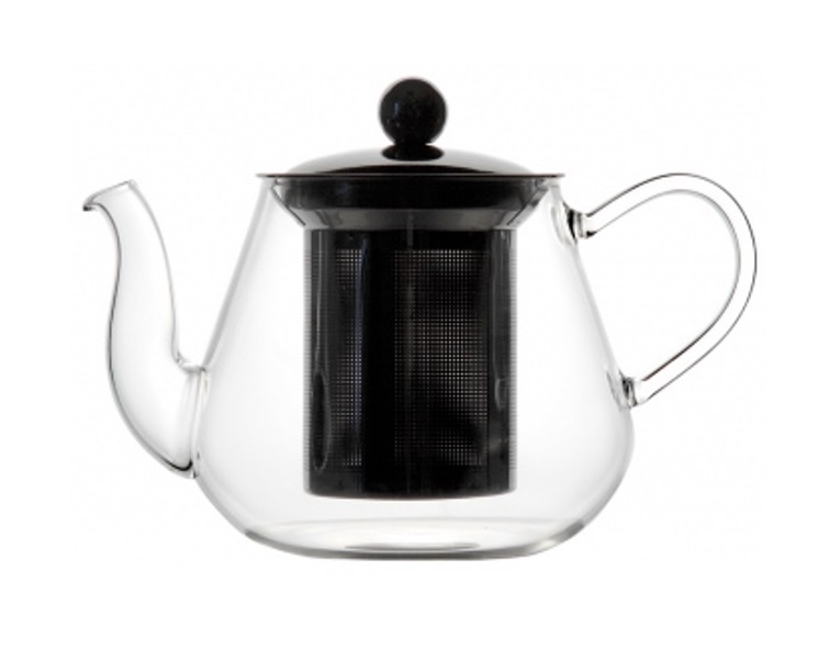 Чайник 600мл термостекло с н/ж фильтром