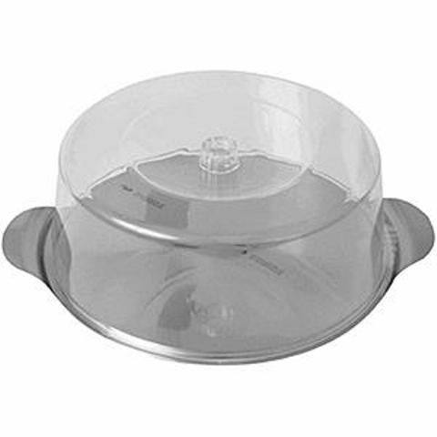 Тортовница с крышкой нержавеющая сталь/пластик d300мм