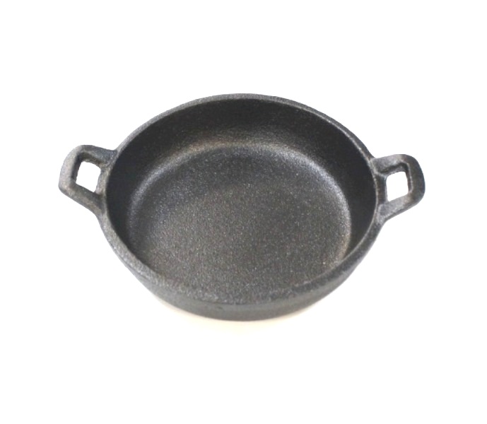 Сковорода порционная чугунная круглая d140мм с ручками