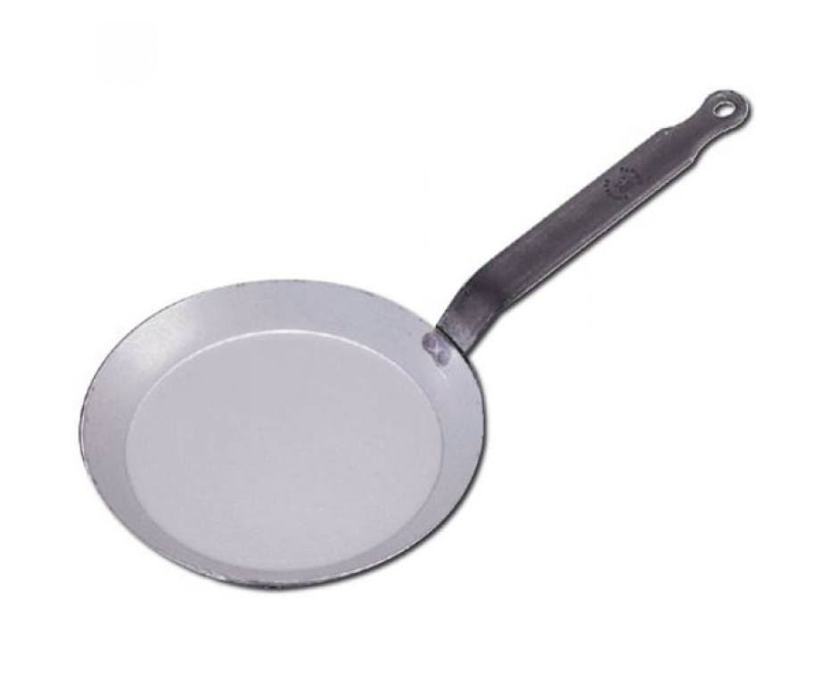 Сковорода для блинов белая сталь d220мм h20мм, индукция