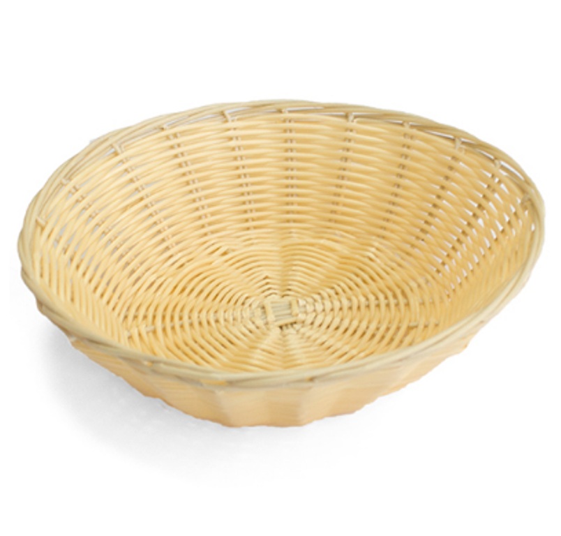 Хлебница плетеная пластиковая d220мм h60мм