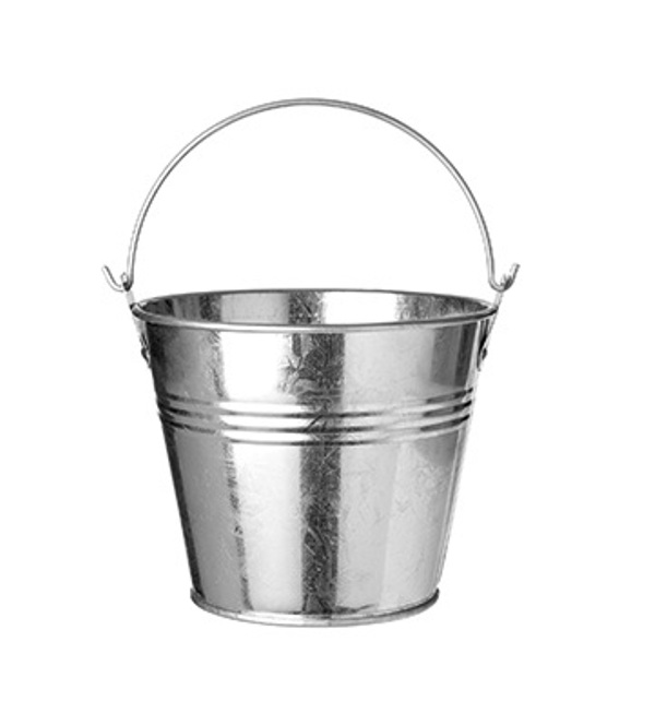 Ведерко нержавеющая сталь 1,2л d140мм h122мм