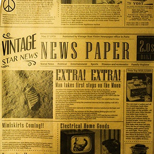 Бумага для подачи "Газета" 305х305мм (упаковка 100шт.)