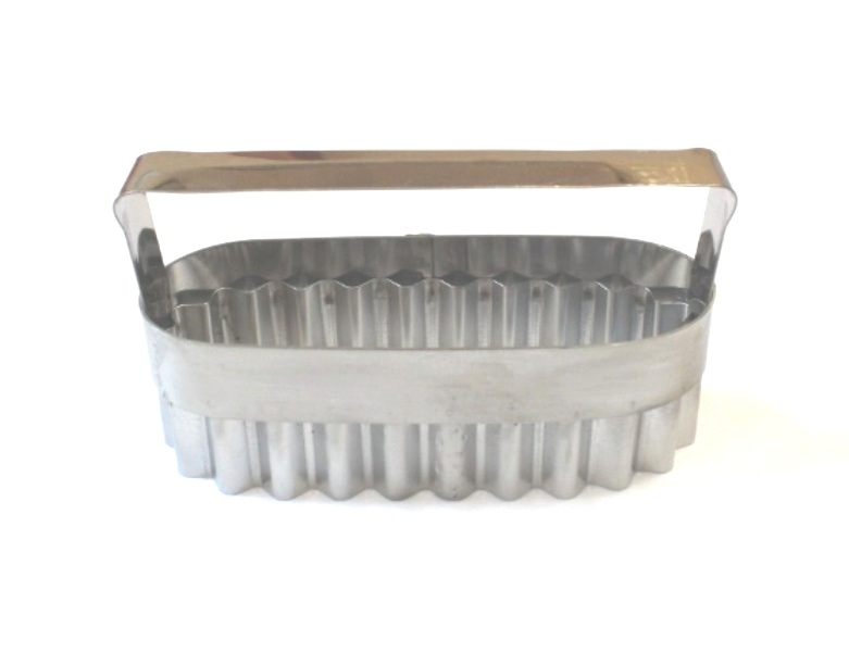 Вырубка с ручкой 180х60мм h57мм  нержавеющая сталь