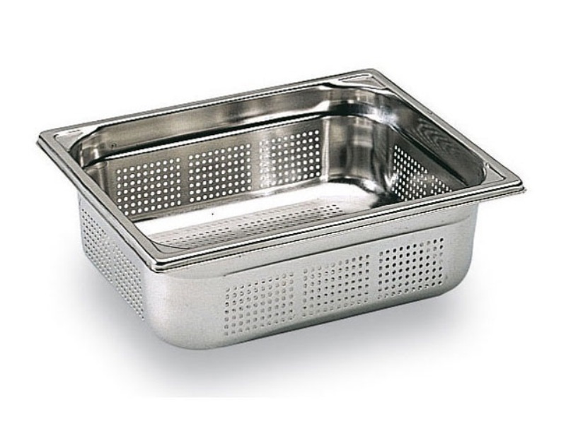 Гастроемкость 2/1 h200 530х650х200мм нержавеющая сталь перфорированная