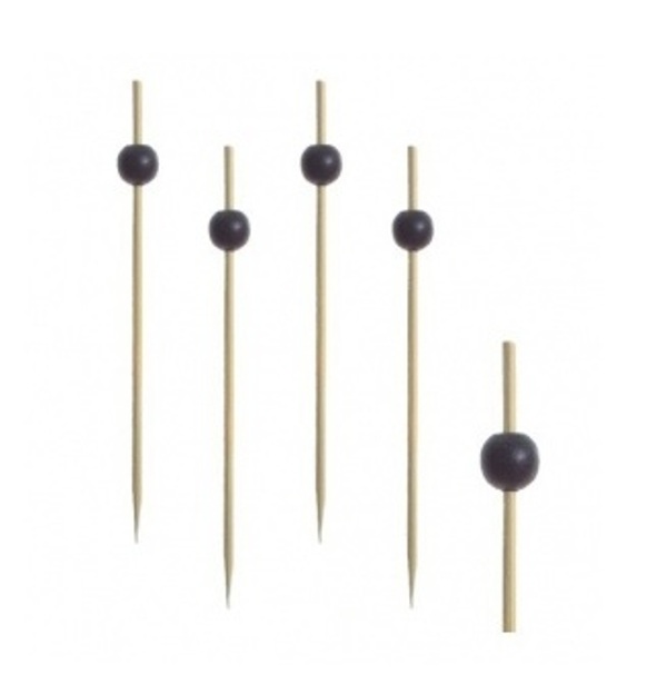 Пики "Черная Жемчужина" деревянные L120мм (упаковка 100 шт.)