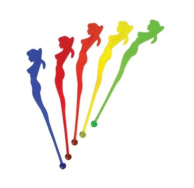 Палочки для коктейлей «Афродита» полистирол L150мм разноцветные (упаковка 100шт.)