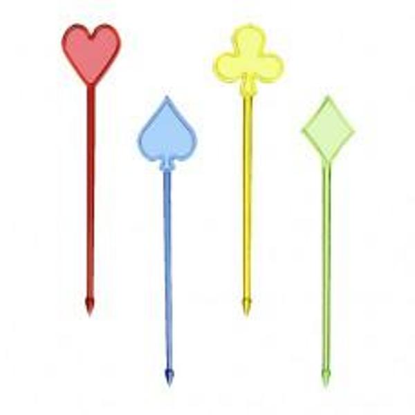 Пика для канапе "Poker" пластик L85мм (упаковка 300шт.)