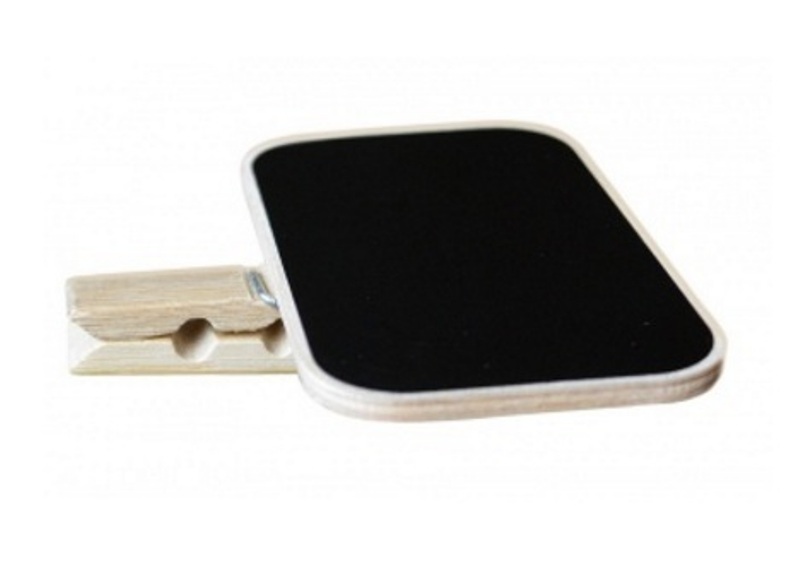 Табличка меловая 50х80мм на прищепке пластик/дерево