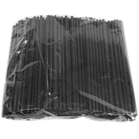 Трубочки со сгибом L210мм d5мм черные пластик (упаковка 1000шт.)