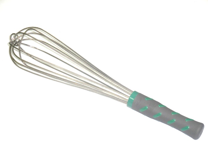 Венчик 6 спиц для тяжелых продуктов с пластиковой ручкой L356мм