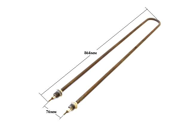 ТЭН 170А13/1,6кВт S 220 №286 U-образный (воздух) для КЭП-400(170)