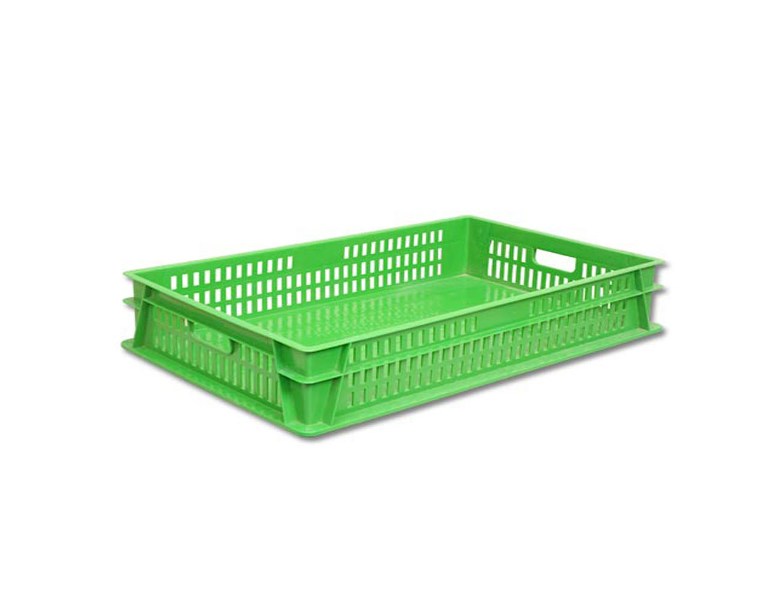 Ящик для хлебобулочных изделий 740х460х140мм пластиковый сплошное дно