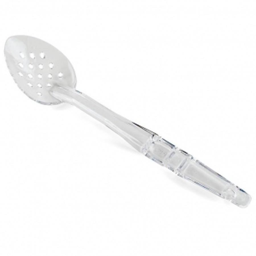 Ложка гарнирная поликарбонат прозрачная L280мм перфорированная