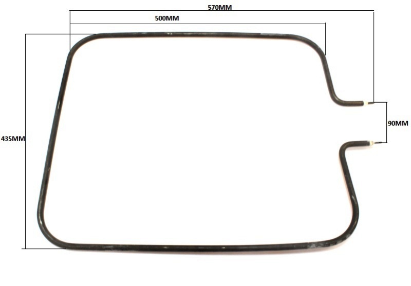 ТЭН для сковороды электрической СЭП-0,25-М 4784-02 ТЭН 172.4 В 10/2.0 Т 220