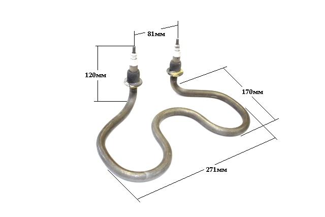 ТЭН для котла КПЭ-60 80А13/3,15 P 220 №08Б-01-0 н/ж