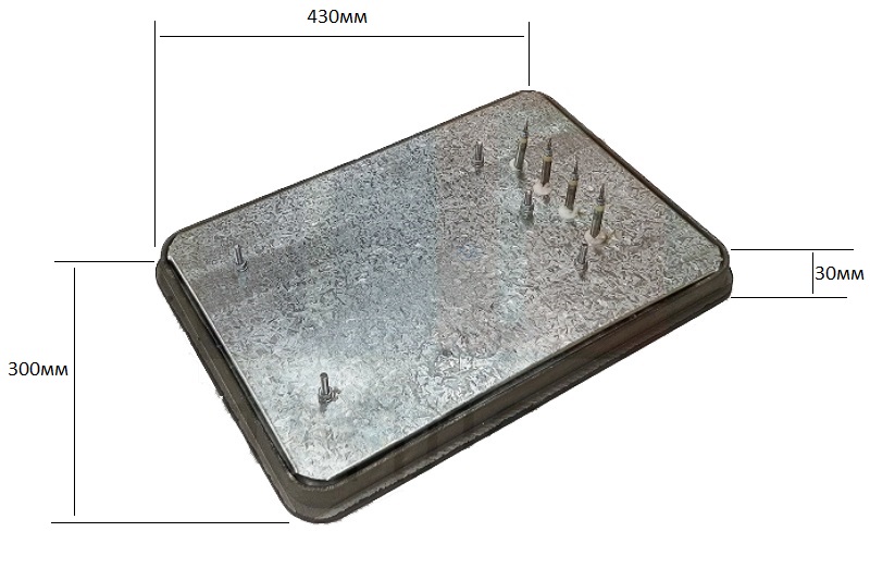 Конфорка КЭТ-0,13/3,0 "РАДА" 430х300х79мм