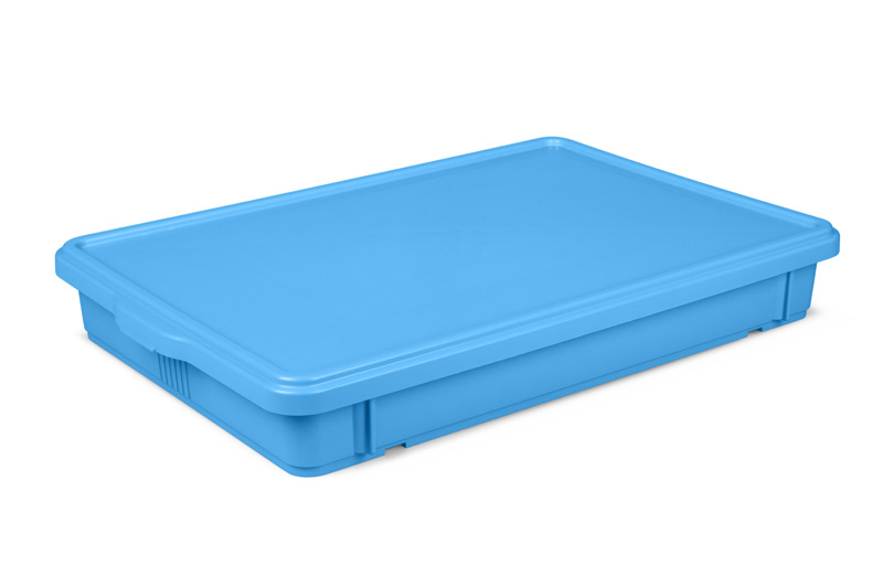 Лоток для теста с крышкой многооборотный 665х440х90мм полипропилен