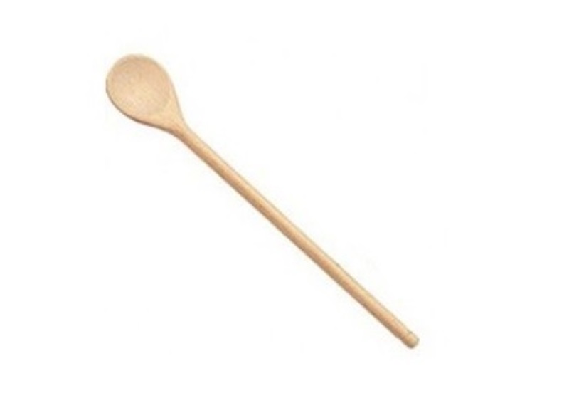 Ложка деревянная L350мм бежевая