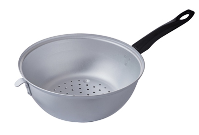 Дуршлаг алюминиевый с пластиковой ручкой 3л d240мм h80мм