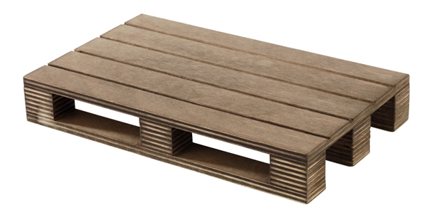 Доска для подачи 300х200х30мм Палета темное дерево