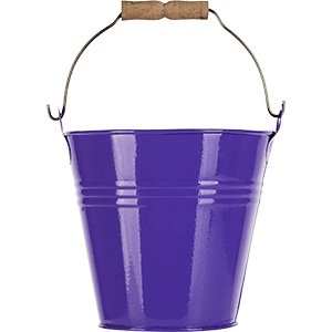 Ведерко для подачи эмалированное d110мм h100мм фиолетовый
