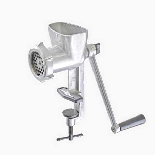 Мясорубка ручная алюминиевая с пластиковой ручкой