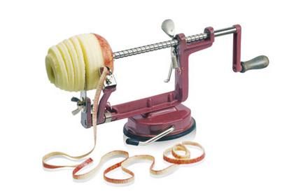 Приспособление для чистки и нарезки яблок на ваккумном держателе