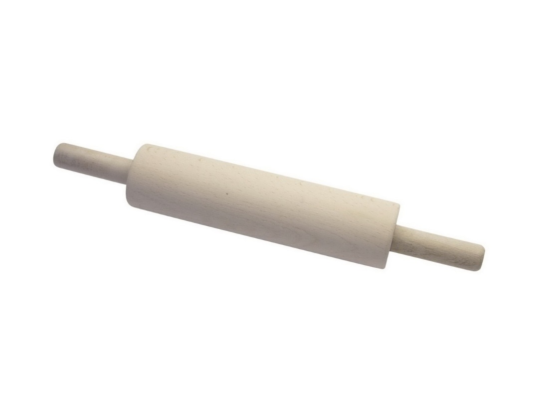 Скалка бук с вращающимися ручками L300мм