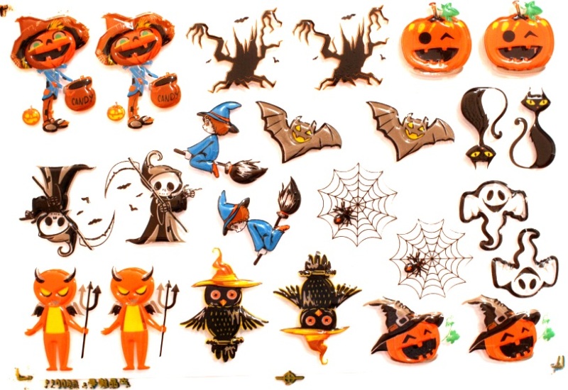 Форма для шоколада Хеллоуин (325х225мм 24шт. 57х37мм) пластик