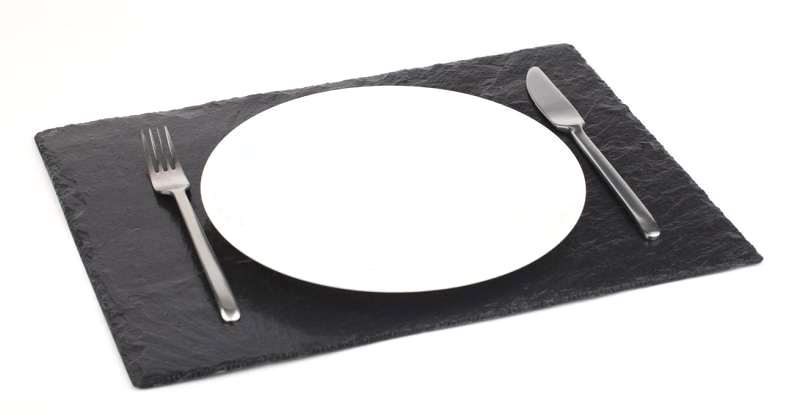 Блюдо для подачи прямоугольное сланец  40*20см