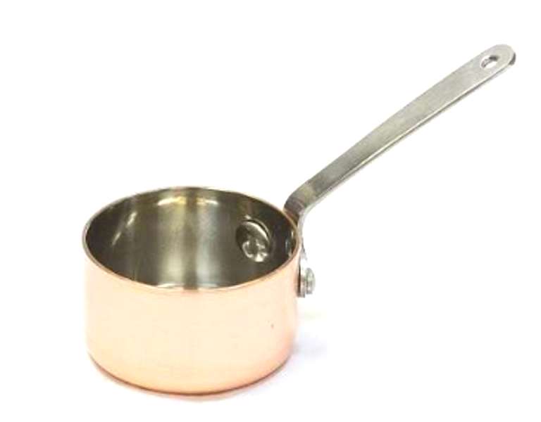 Соусник с ручкой нержавеющая сталь с медным напылением 50мл