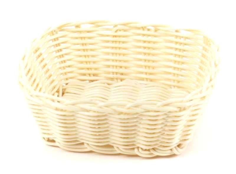 Корзинка пластиковая 170х150х60мм бежевая (хлебница)