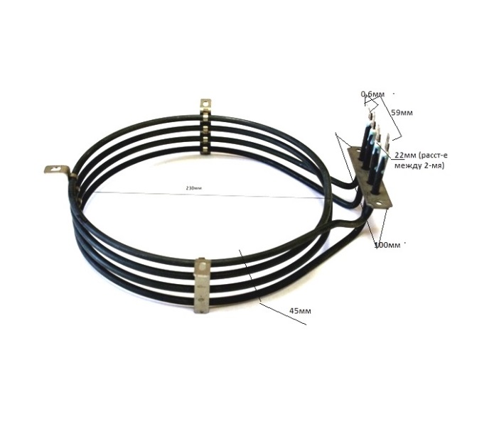 ТЭН кольцевой для конвекционных печей Unox XB