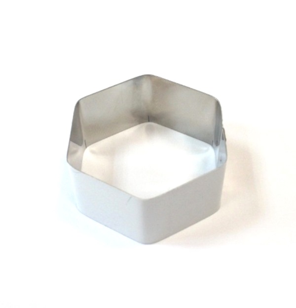 Форма резак вырубка шестиугольник 120х120мм h50мм нержавеющая сталь