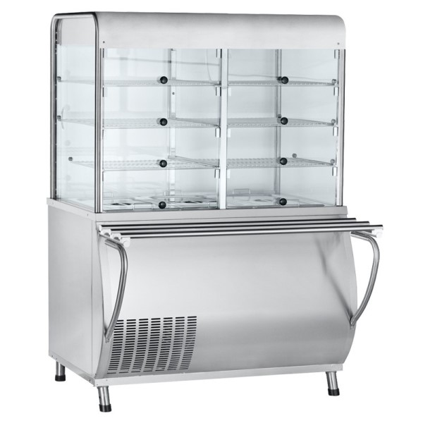 Прилавок-витрина холодильный закрытая Abat ПВВ(Н)-70М-С-01-НШ
