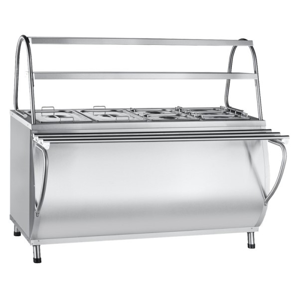 Мармит 2-х блюд паровой с тепловым шкафом Abat ЭМК-70МШ