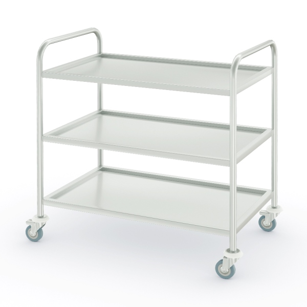 Тележка сервировочная 3 яруса 750x400х835